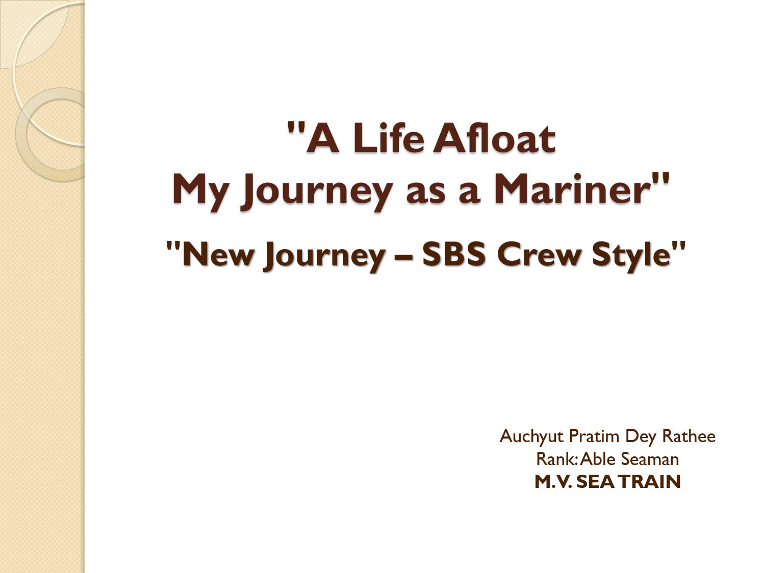 A Life Afloat